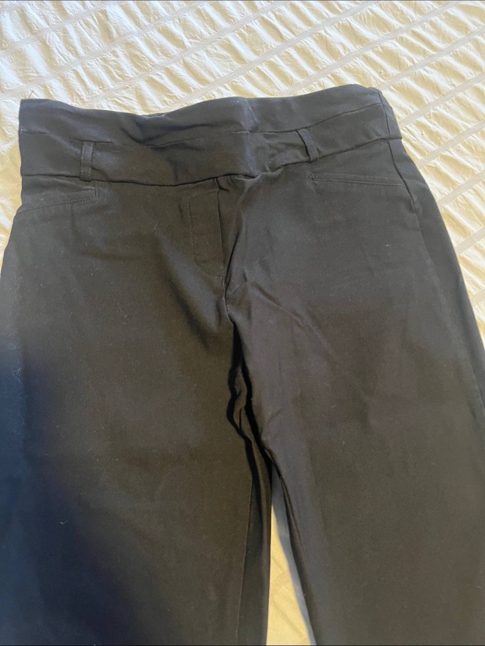 Straight Leg Women's Pants in Black - Picture 2 of 6
